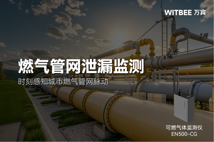 可燃气体监测仪—时刻感知城市燃气管网脉动