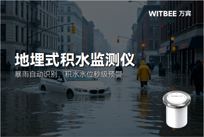地埋式积水监测仪:暴雨自动识别,积水水位秒级预警
