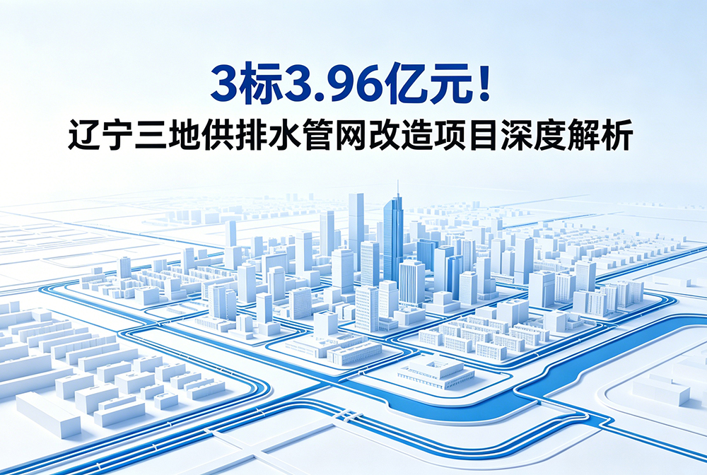 3标 3.96 亿元!辽宁三地供排水管网改造项目深度解析