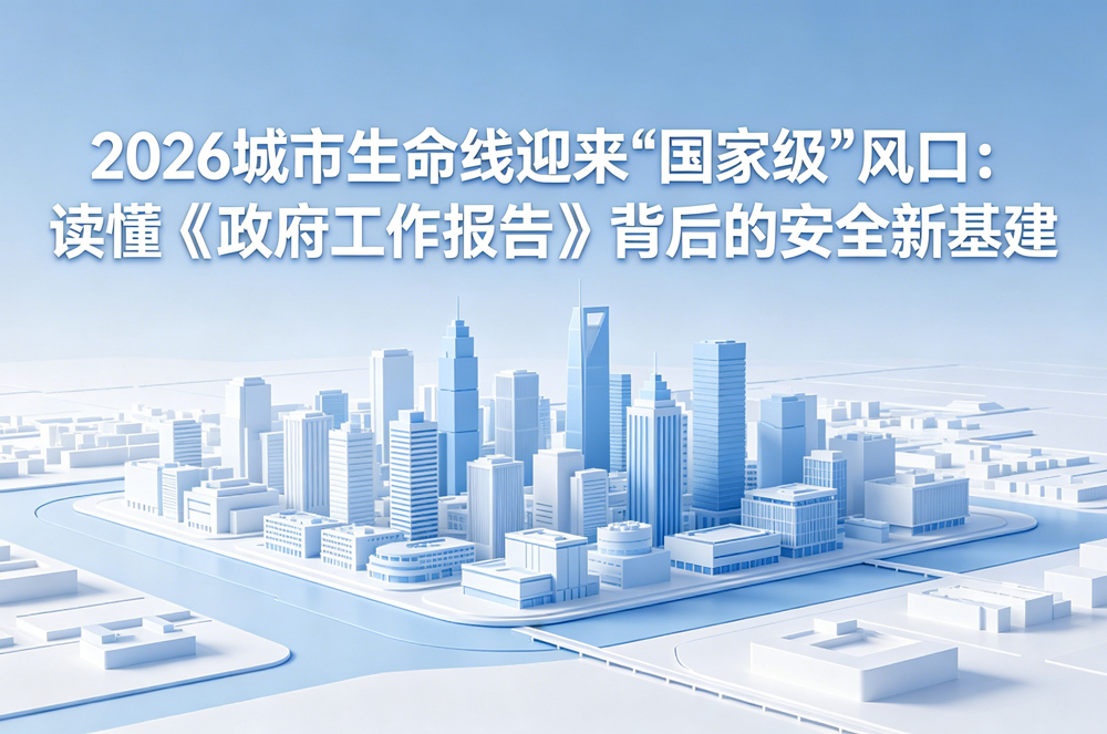 2026城市生命线迎来“国家级”风口:读懂《政府工作报告》背后的安全新基建