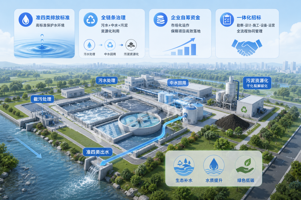 总投资2.79亿!灵璧县城西污水处理厂新建项目6月招标,准四类标准成最大看点