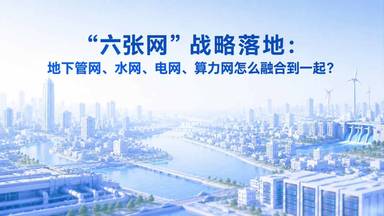 “六张网”战略落地:地下管网、水网、电网、算力网怎么融合到一起?