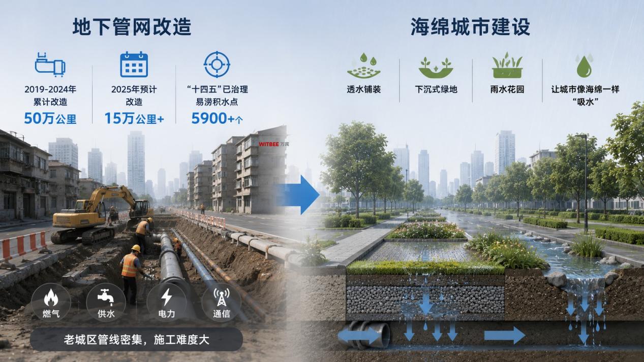 5万亿投资+70万公里改造,能否终结城市“逢雨必涝”? (1)