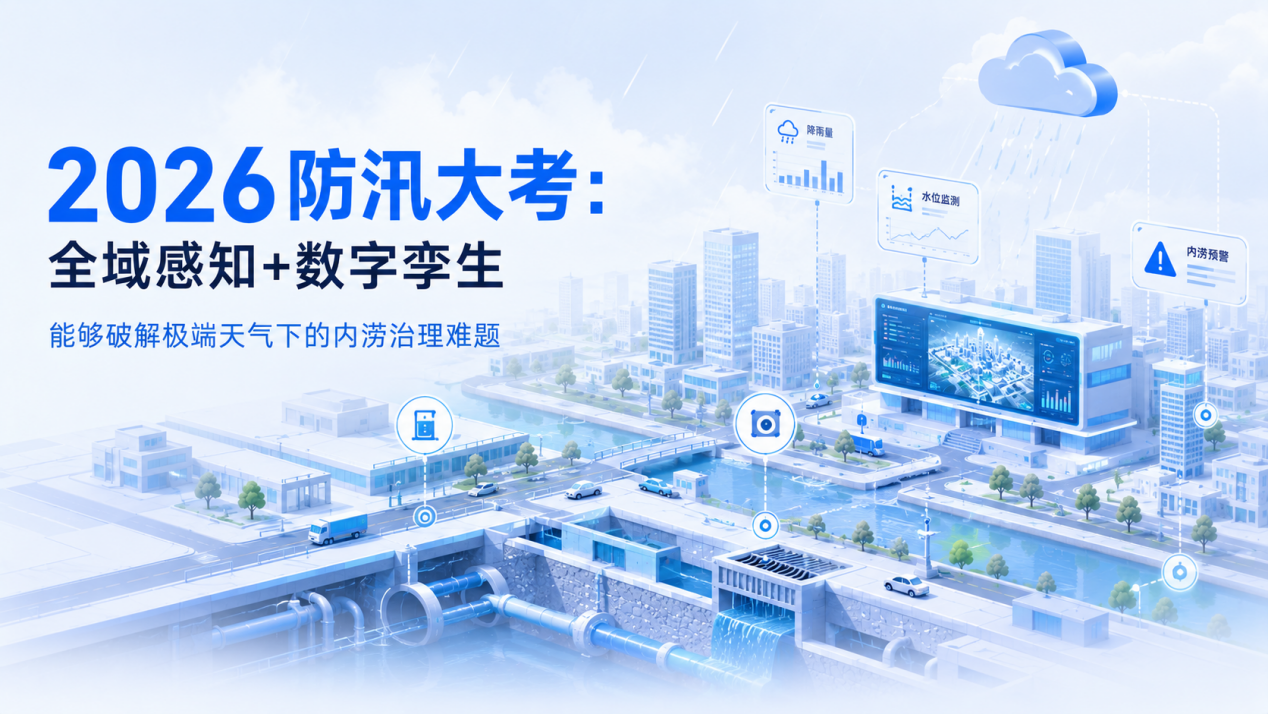 2026防汛大考:数智化治理能否破解极端天气下的内涝治理难题