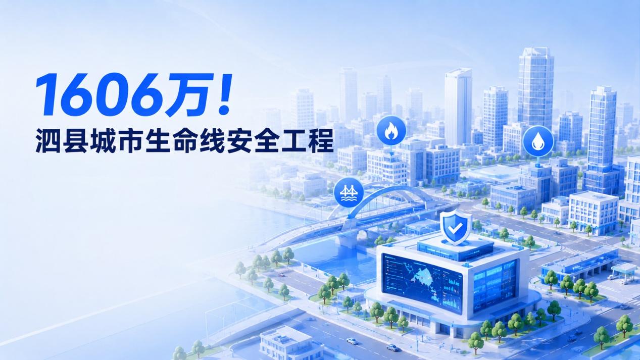 1606万!泗县城市生命线安全工程(一期)项目全解读