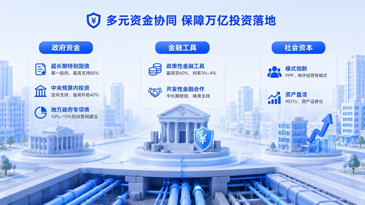 十五五地下管网蓝图:5万亿投资、77万公里改造,筑牢城市安全韧性底座(3)