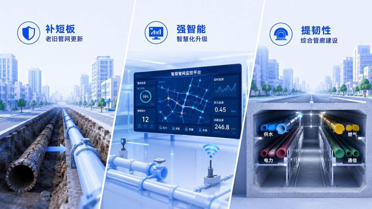 十五五地下管网蓝图:5万亿投资、77万公里改造,筑牢城市安全韧性底座(2)