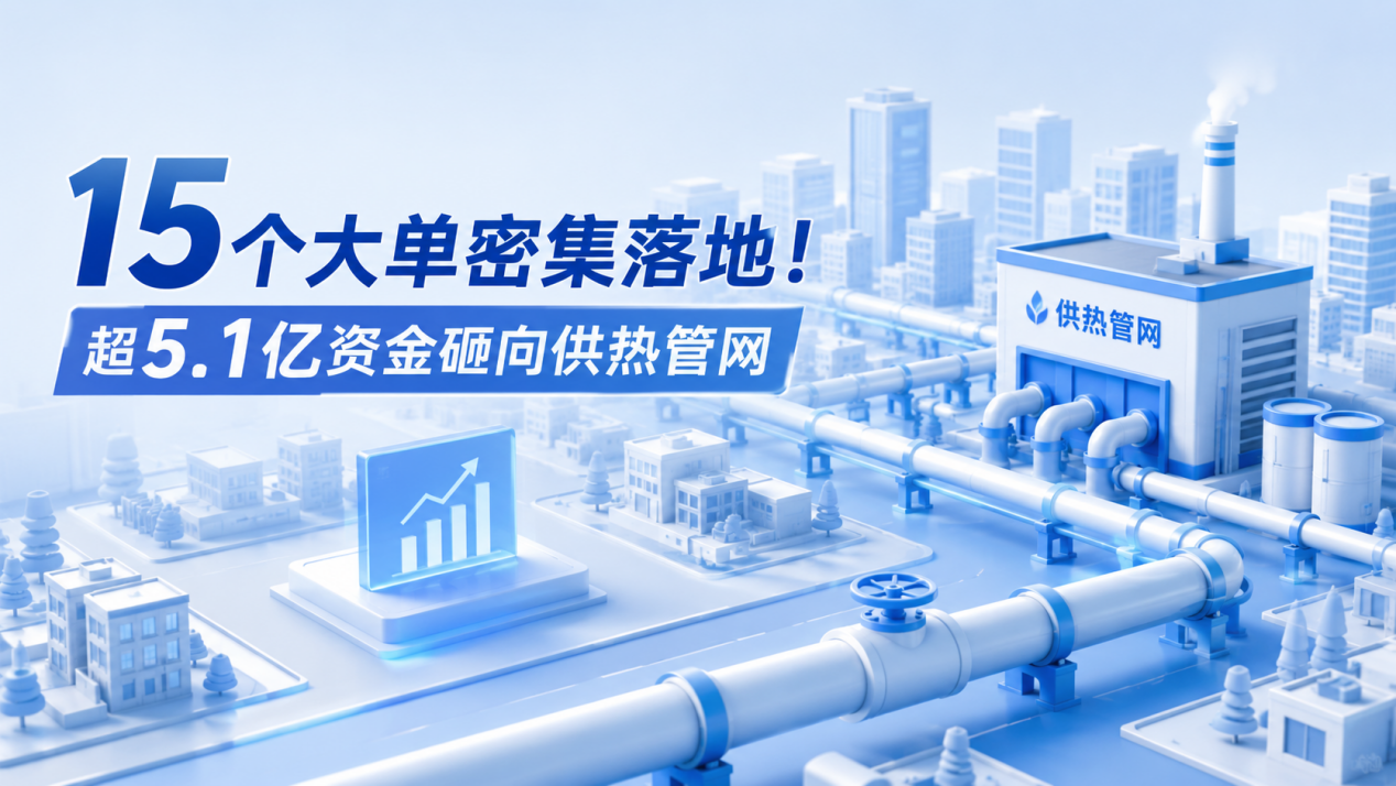 15个大单密集落地!超5.1亿资金砸向供热管网,这8个省市迎来“换管”高峰(1)