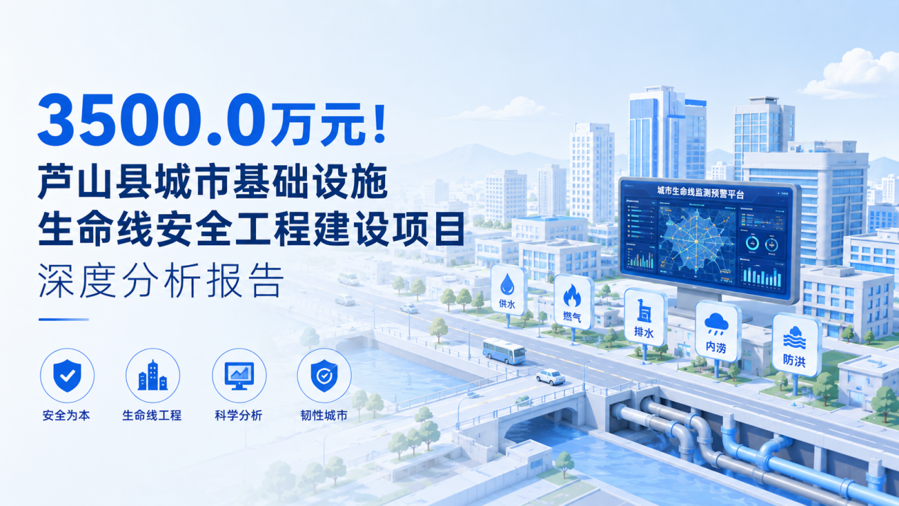 3500.0万元!芦山县城市基础设施生命线安全工程建设项目深度分析报告1