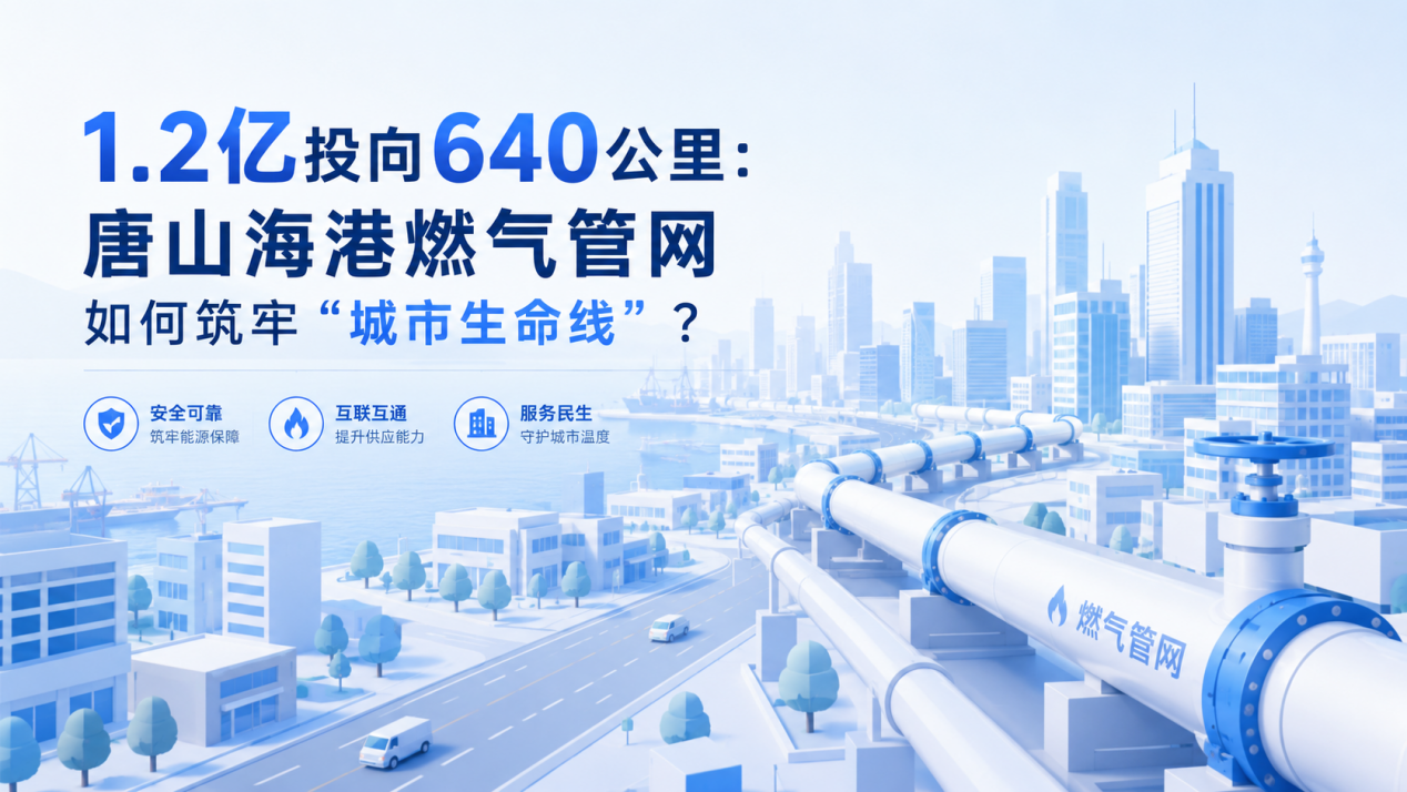 1.2亿投向640公里:唐山海港燃气管网如何筑牢“城市生命线”?