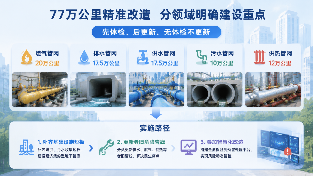 万亿资金加持、77万公里改造落地:从6·8政策吹风会看地下管网改造民生与产业新格局3