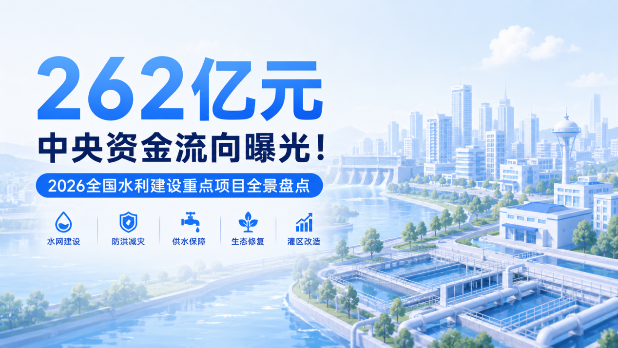 262亿元中央资金流向曝光!2026全国水利建设重点项目全景盘点
