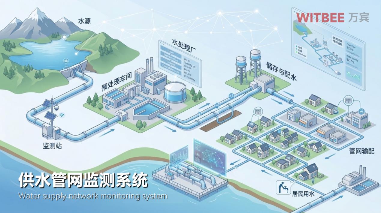 供水管网监测系统:又能测又能算,供水运维智慧水平迅速提升1