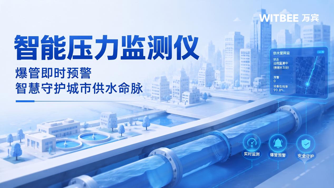 智能压力监测仪:爆管即时预警,智慧守护城市供水命脉1