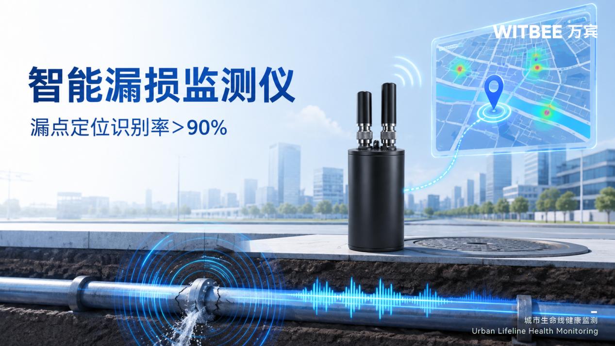 智能漏损监测仪:供水管道漏点定位识别率90%