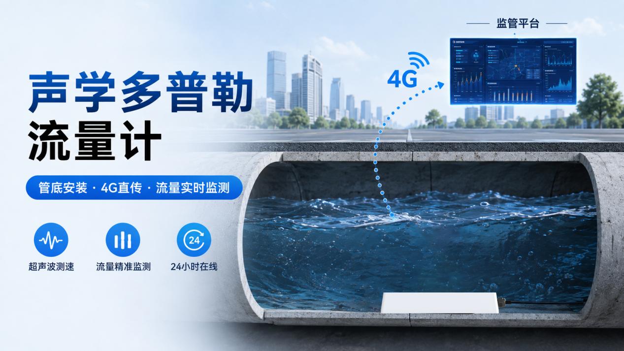 声学多普勒流量计:排水流量秒级监测1