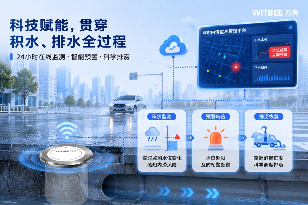 地埋式积水监测仪如何让积水超限秒级报警1