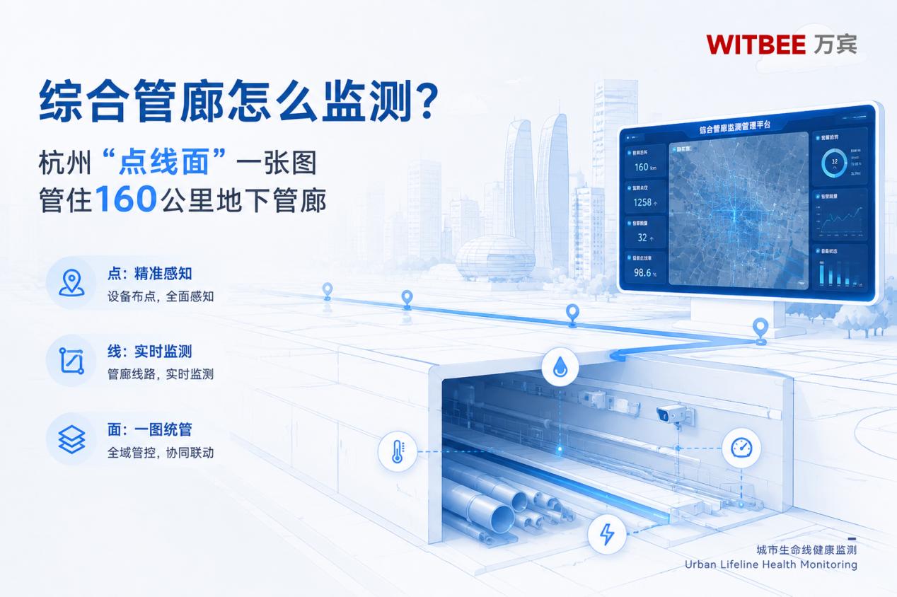 综合管廊怎么监测?杭州点线面一张图,管住160公里地下管廊