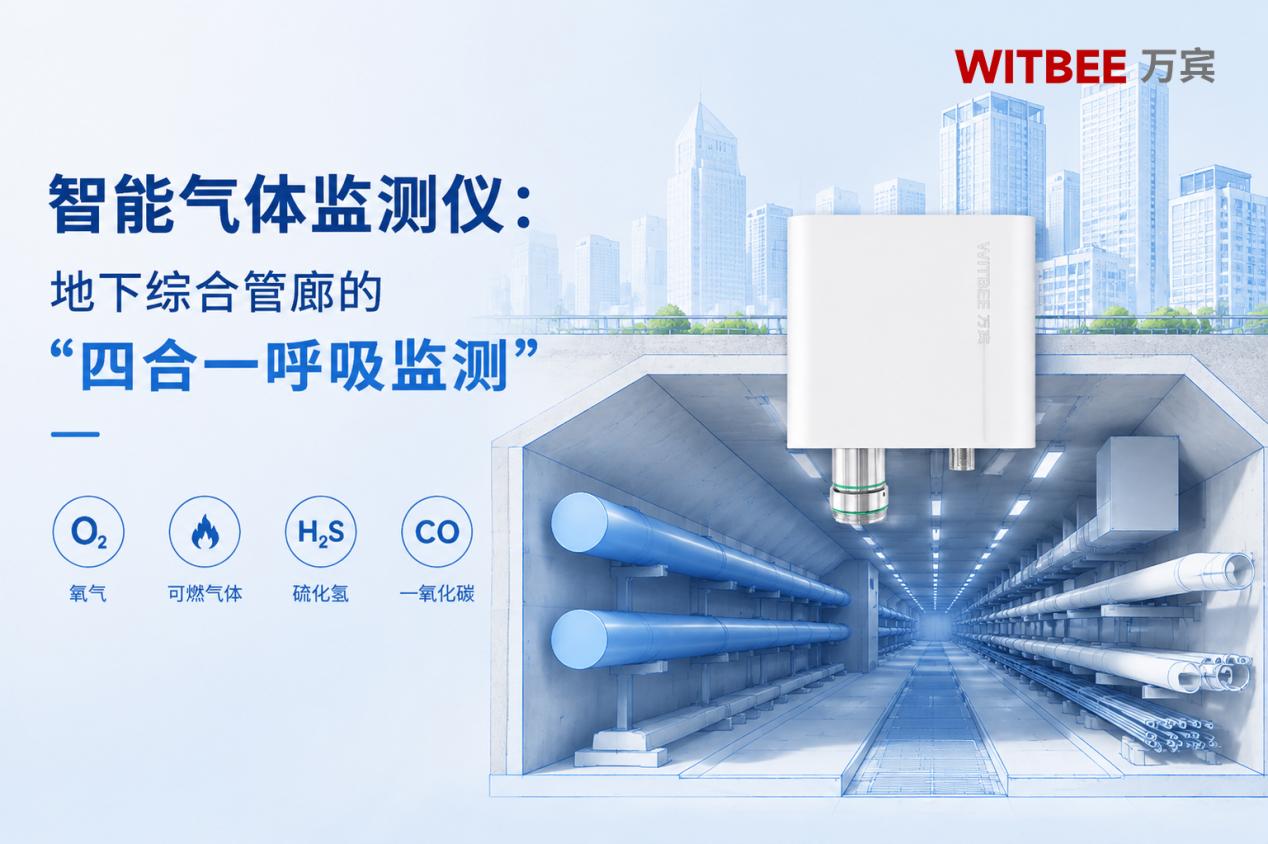 智能气体监测仪:地下综合管廊的“四合一呼吸监测”