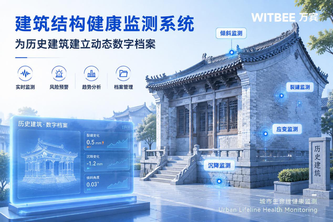 历史建筑怎么守护?建筑结构健康监测系统建动态数字档案