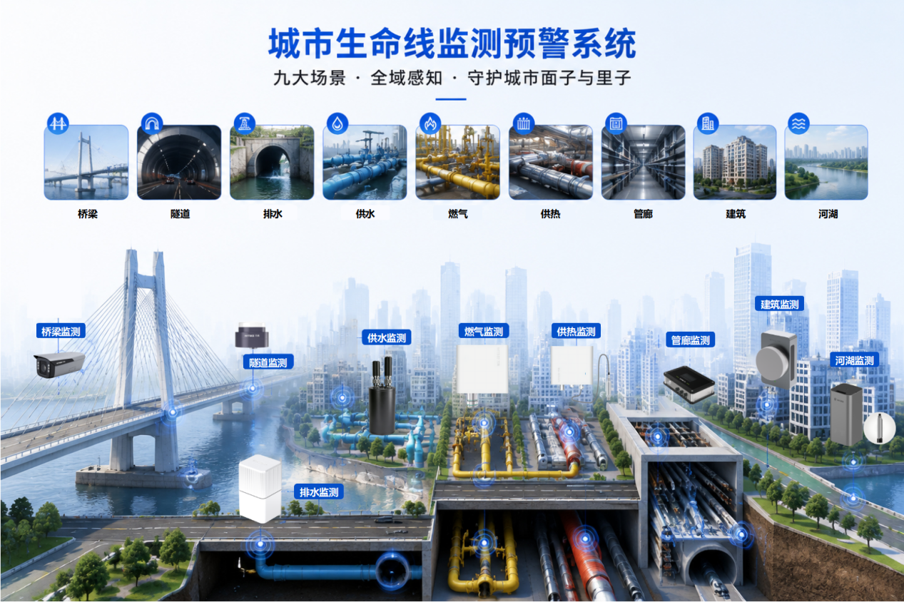 城市生命线监测预警系统:以一张图,全面守护城市“面子”与“里子”
