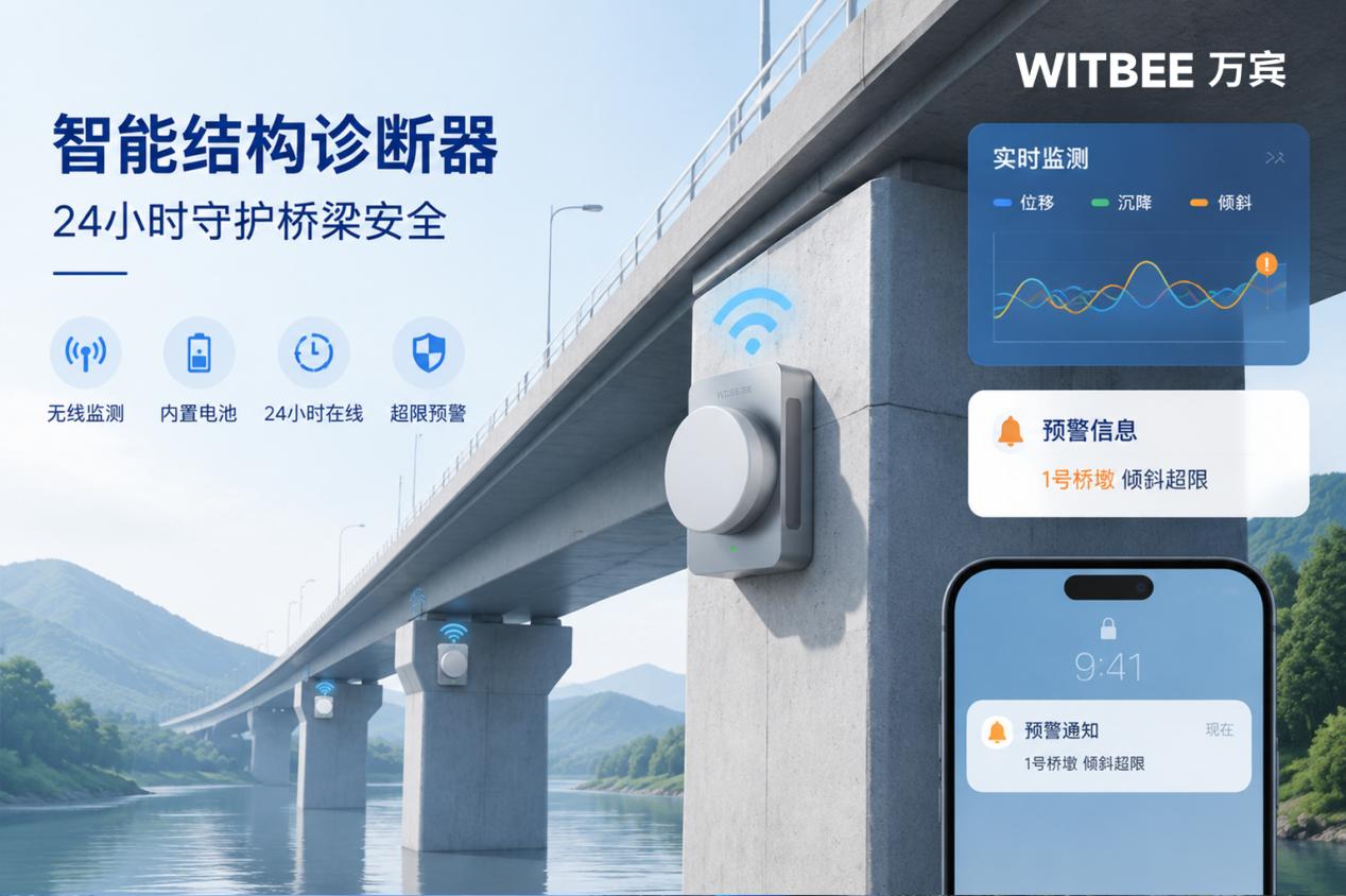 智能结构诊断器:轻量化监测赋能,打造桥梁安全数字屏障1
