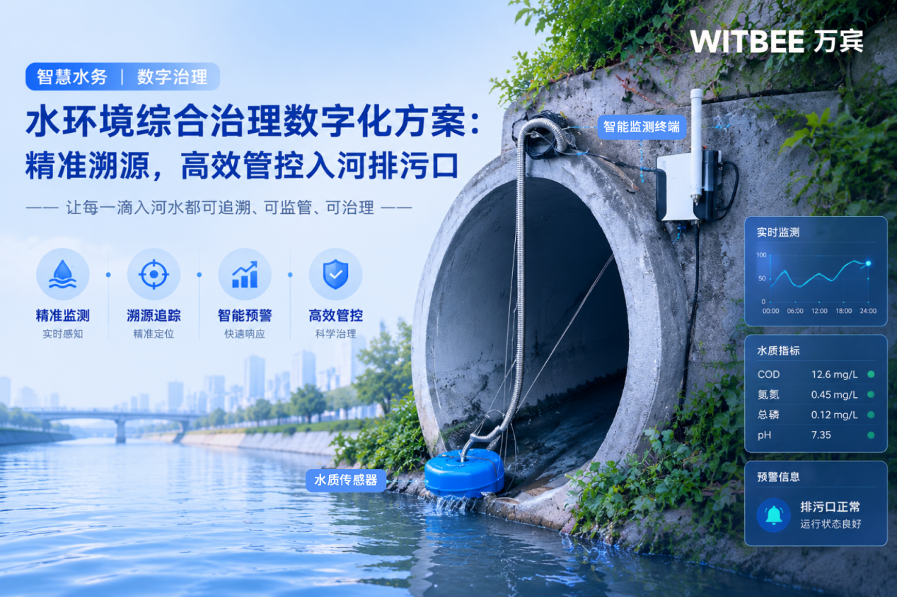 水环境综合治理数字化方案:精准溯源,高效管控入河排污口