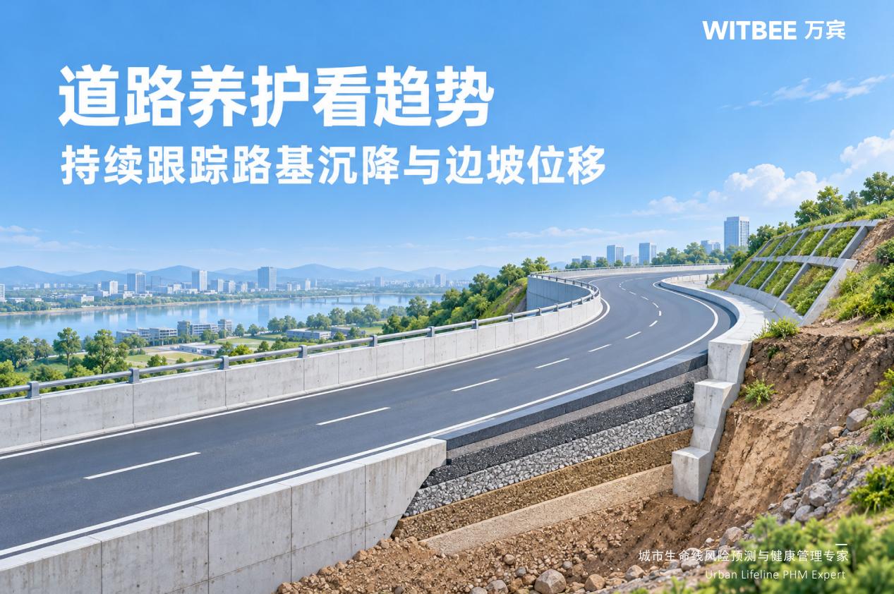 道路养护看趋势,持续跟踪路基沉降与边坡位移