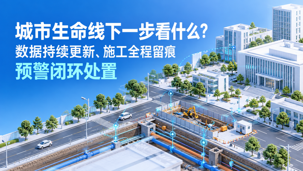 城市生命线下一步看什么?数据持续更新、施工全程留痕、预警闭环处置