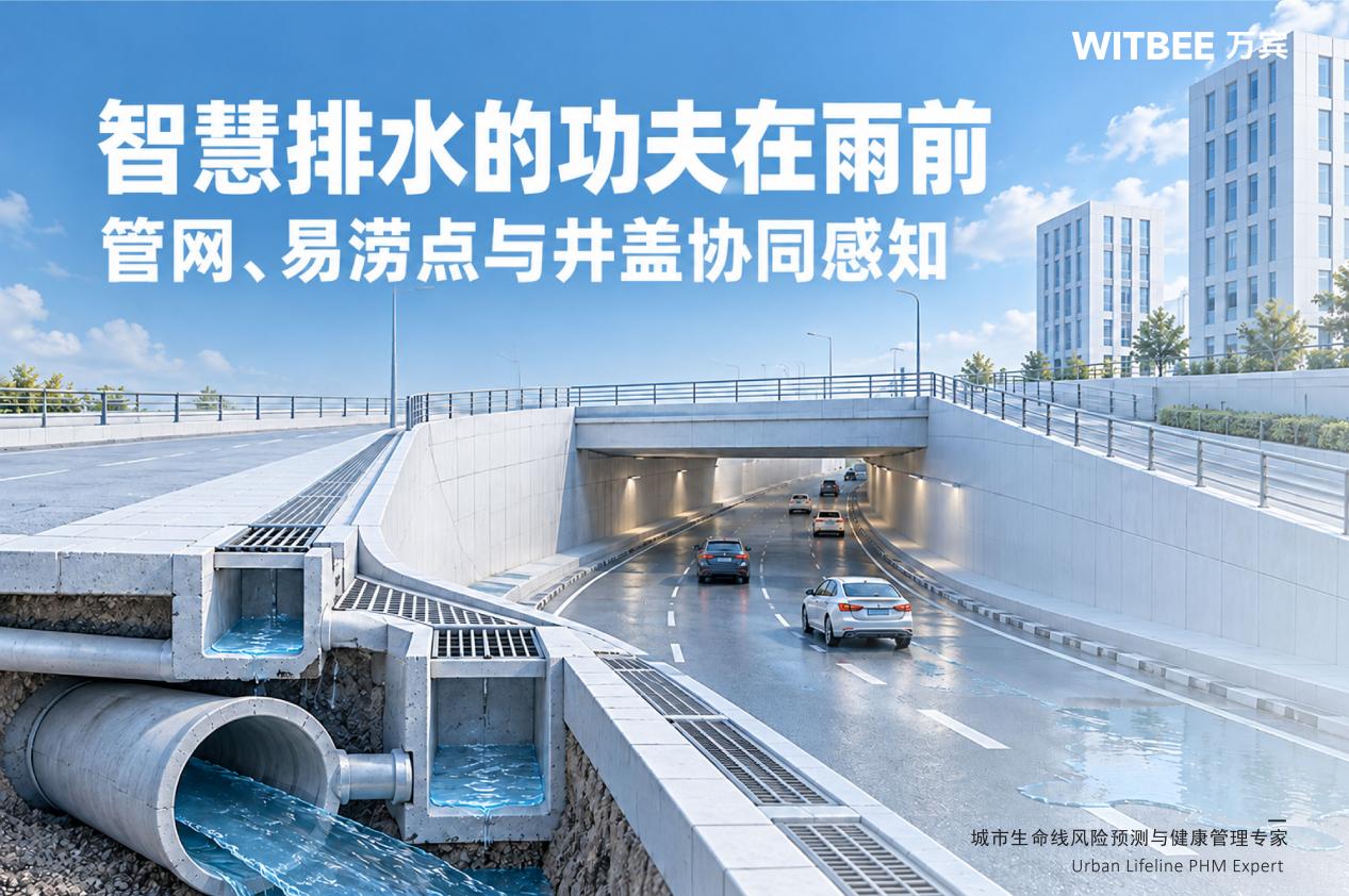 智慧排水的功夫在雨前,管网、易涝点与井盖协同感知