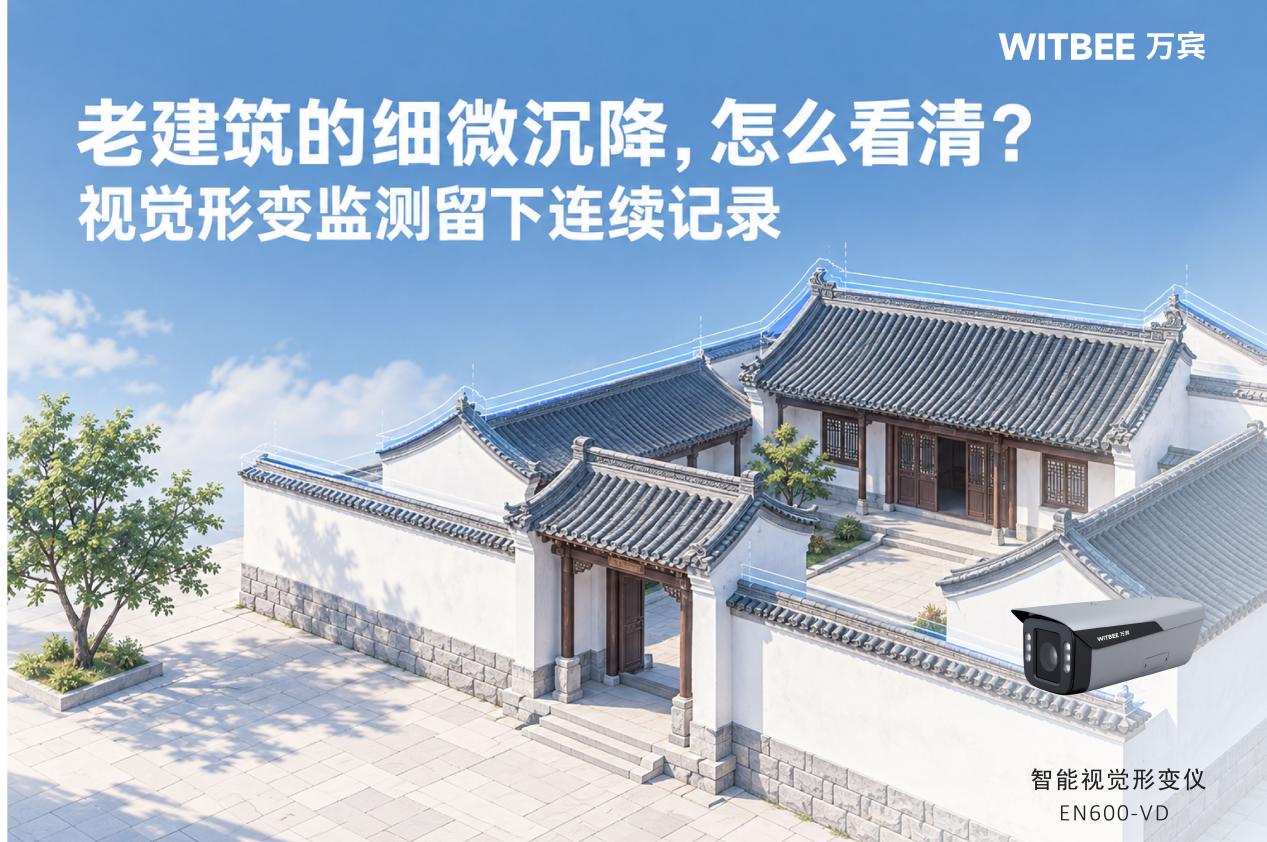老建筑的细微沉降,怎么看清?视觉形变监测留下连续记录
